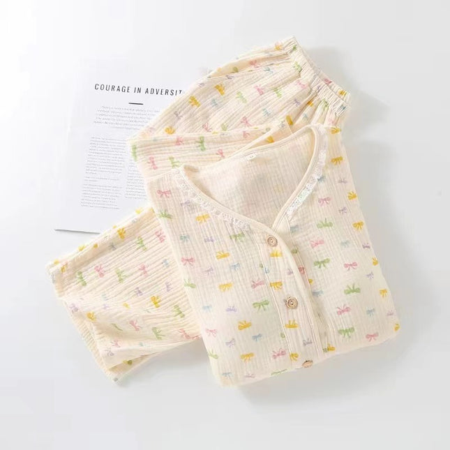 Collarless Cotton Pyjamas