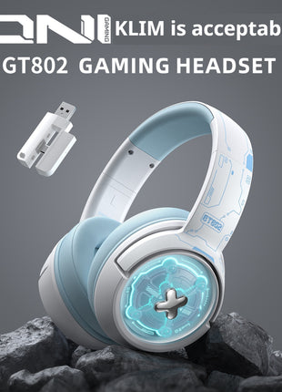 ONIKUMA GT802 Tri-Mode Gaming Headset – RGB Space Capsule Design with 1000mAh Battery