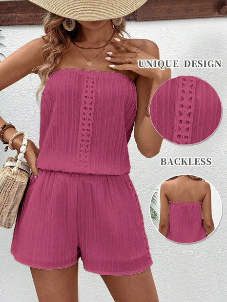 Conjunto informal de top tubo y shorts