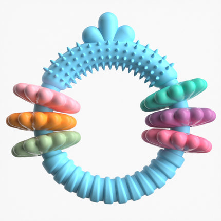 Dog Chew Toy Bite-Resistant Teeth Cleaning Safe TPR for Small Dogs