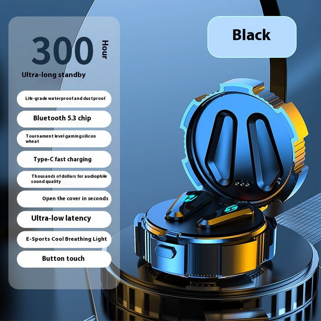 Gaming Sports TWS Wireless Headset with Fingerprint Touch & Noise Reduction