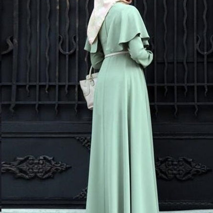 Elastic Sunshine Linen Plus Size Abaya