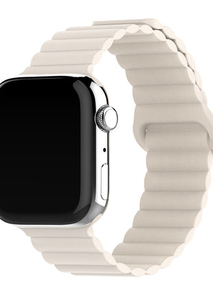 Apple Watch対応 2色シリコン磁気バックルリングバンド