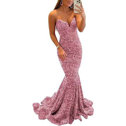 Sequin Formal Long Prom Party Gowns