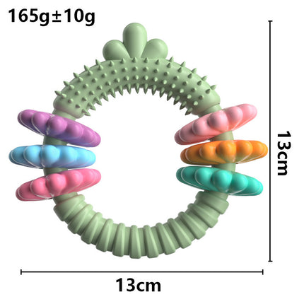 Dog Chew Toy Bite-Resistant Teeth Cleaning Safe TPR for Small Dogs