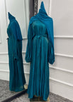 Peacock blue scarf