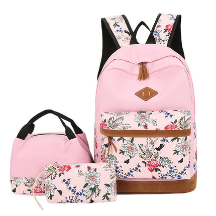 Casual Three-piece Large Capacity Student Schoolbag Japanese Style backpack