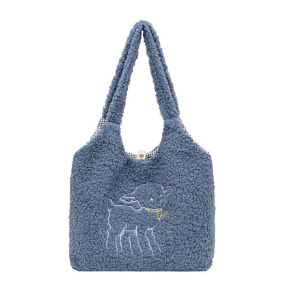 Lamb Winter Double Side Shoulder Bags