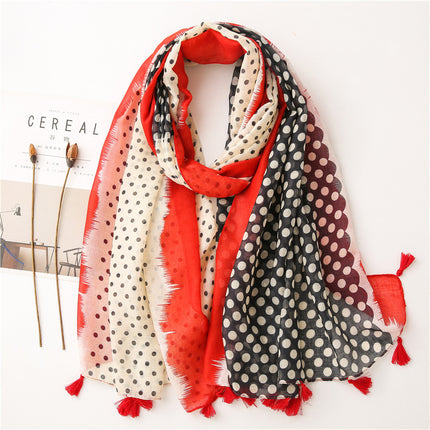 Japanese Style Artistic Cotton and Linen Scarf Bohemian Cashew
