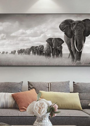 アフリカゾウ - 60x120 cm