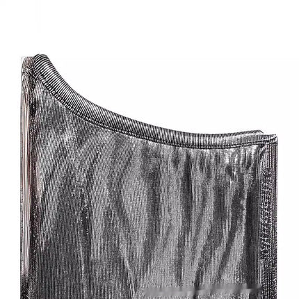 Party Off-the-shoulder Sequined Short-sleeved Top