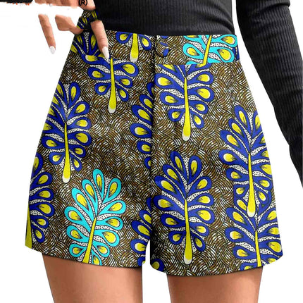 African Duplex Cotton Batik Shorts