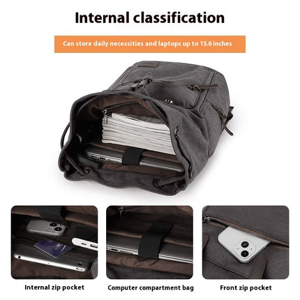 Retro Canvas Backpack Small