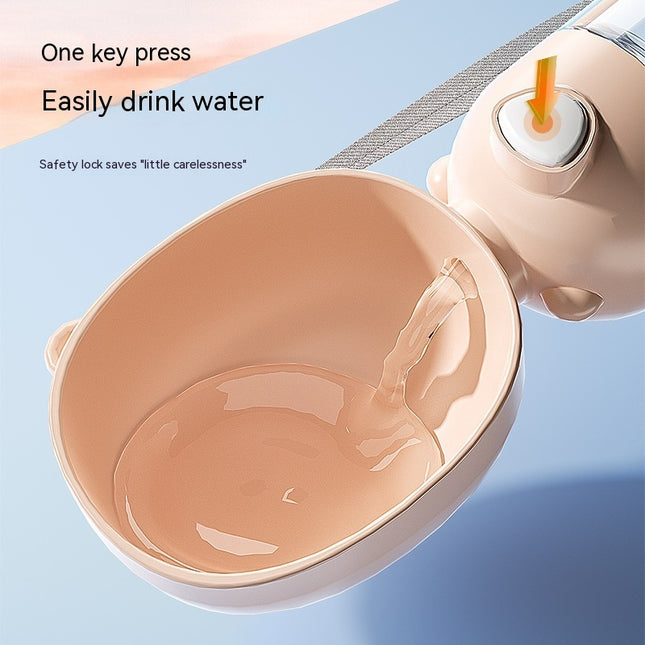 Portable Water Bottle and Food Container For Pets Feeder Bowl Outdoor