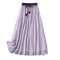 Women's pleated A-line midi skirt with elastic waistband

White viscose pleated midi skirt for women

Purple retro-inspired women's A-line skirt

Khaki pleated mid-length skirt for women

Green women's midi skirt with flowing A-line silhouette

Women's solid-color skirt with vintage pleated design

Women's elastic-waist midi skirt in multiple colors
