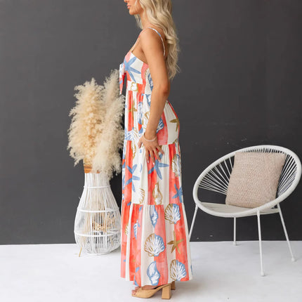 Lace-up Maxi Dress