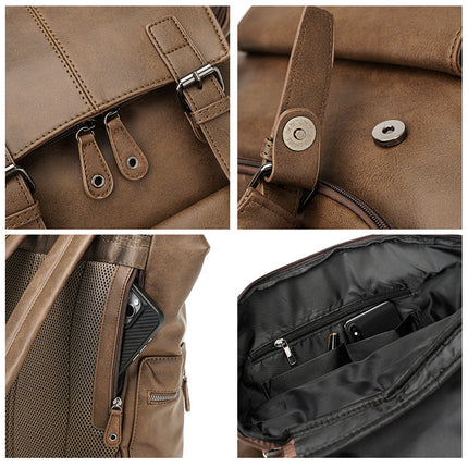 Large Capacity Korean Casual Retro Backpack