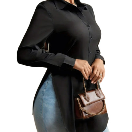 Split Button Front Shirt