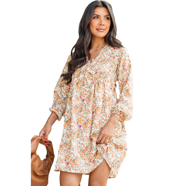Vacation Style Flower Dress
