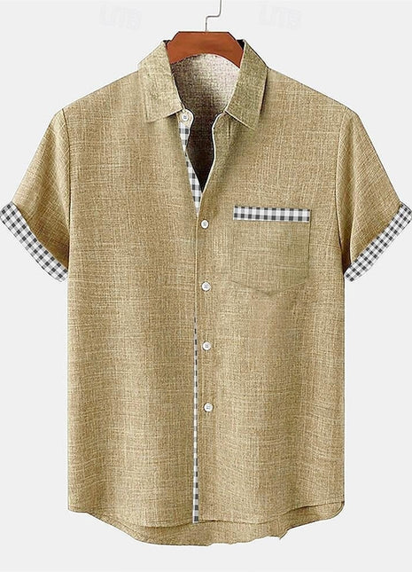 Camisa de manga corta holgada con estampado de peces marinos