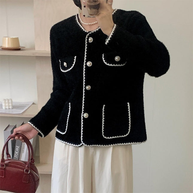 Mink Velvet Soft Glutinous Fashion Sweater for Autumn and Winter