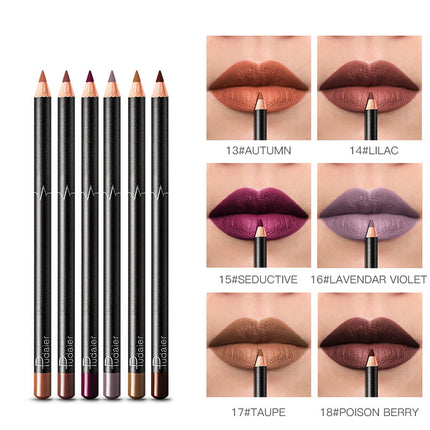 PUDAIER Lipliner Waterproof Set of 6