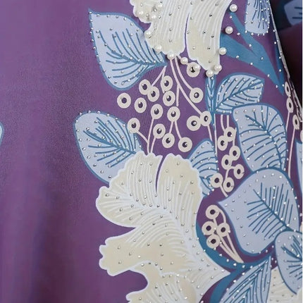 Elegant Floral Long Sleeve Dress