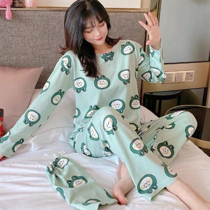 Long Sleeve Autumn Ins Two-piece Pyjamas Set