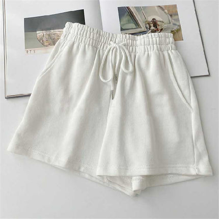 High Waist Loose Thin Versatile Wide Leg A-line Short
