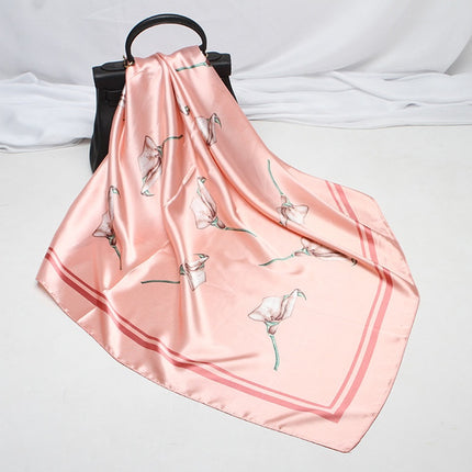 Digital Printed Square Silk Scarf