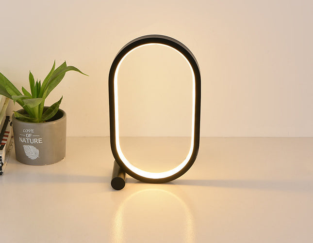 Modern Creative Oval Acrylic Lamp Touch Control Dimmable