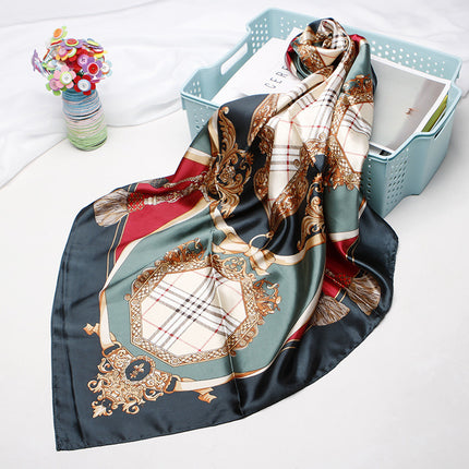 High-end Versatile Vintage Printed Workplace Scarf