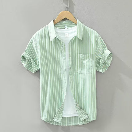 Summer Japanese Tie-dye Printed Short-sleeved Shirt