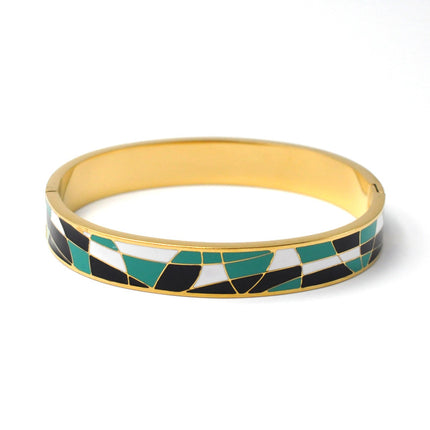 Stainless Steel and Enamel Bangles