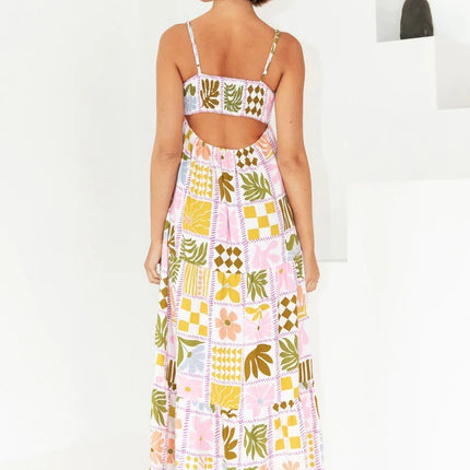 Stylish Back Cutout Sling Dress