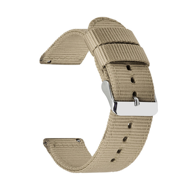 Solid Nylon Canvas Watch Strap