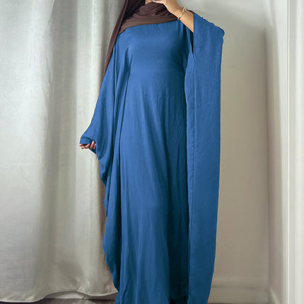 Waist-tight Batwing Sleeve Abaya