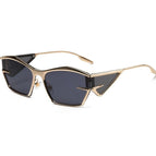 Gold Frame Black Gray Lens