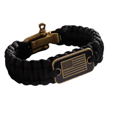 Zinc Alloy Paracord Bracelet