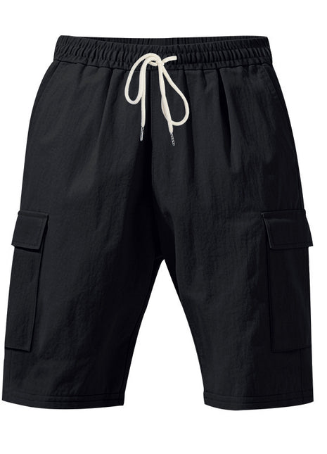 Men's Air-permeable Beachwear Linen Loose Multi-pocket Casual Shorts