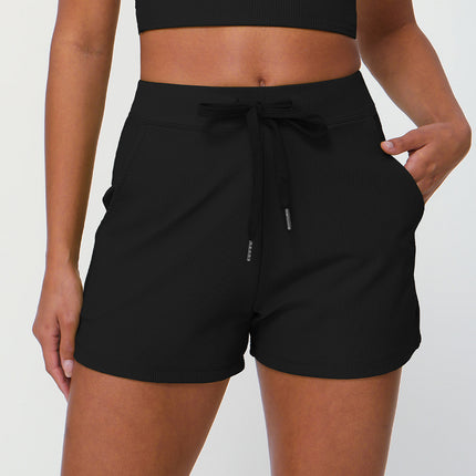 Drawstring Quick-drying Yoga Shorts