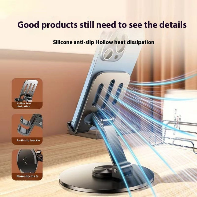 360 Degree Rotation Adjustment Folding Lazy Tablet Phone Holder