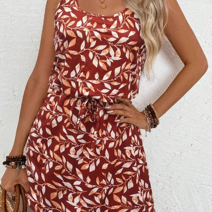 Tie-Up Sleeveless Summer Holiday Dress