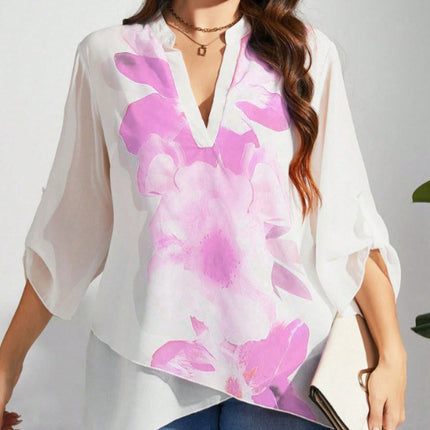 Plus Size Loose Elegant Shirt
