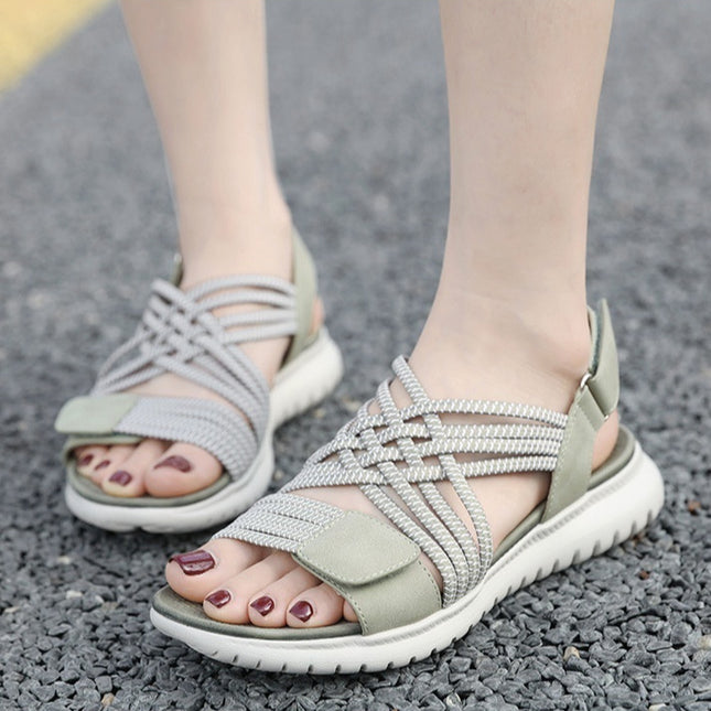 Lightweight Sports Style Comfortable Elastic Plus Size Sandals