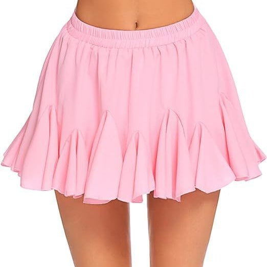 A- Line High Waist Pleated Mini Skirt