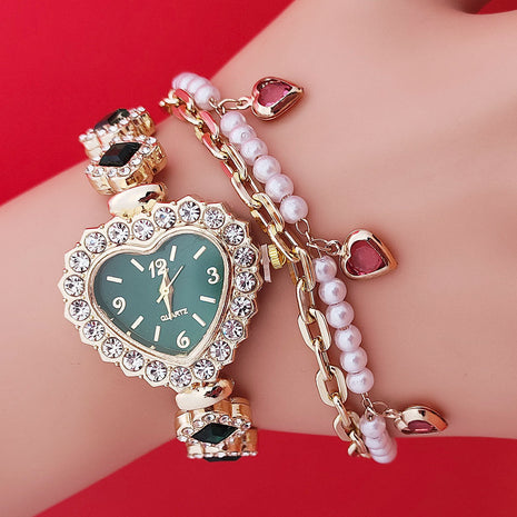 Diamond Heart Quartz Watch