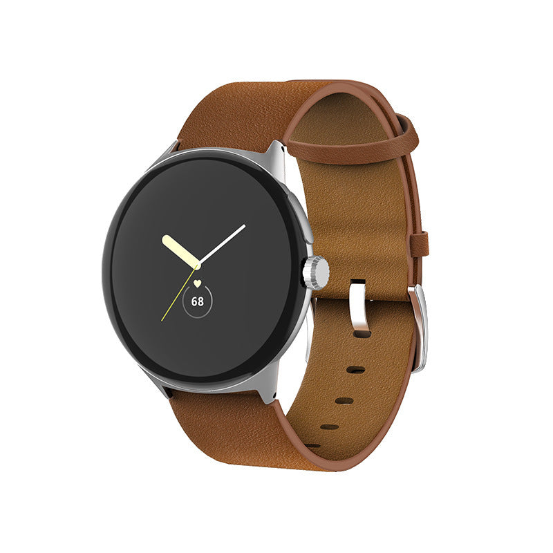 Leather Watch Strap for Google Watch – Straight Interface Replacement Band