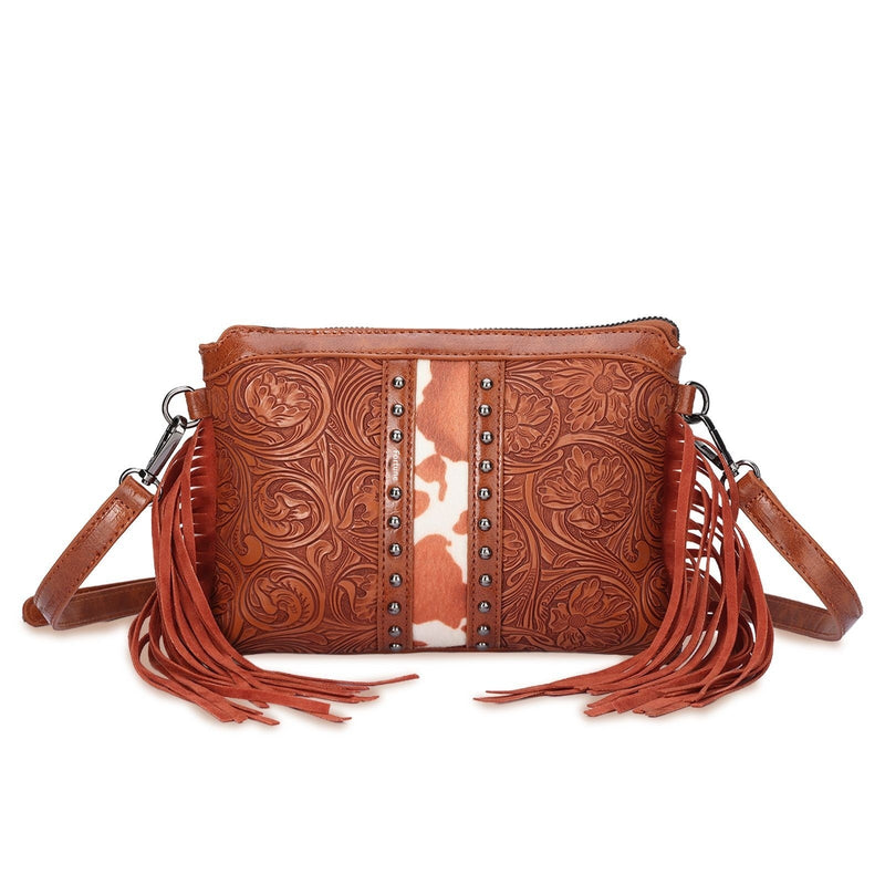 Bohemian Tassel Crossbody PU Leather Handbag
