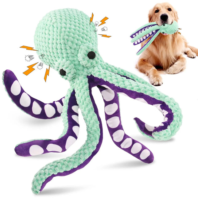 Octopus Pet Plush Toy Voice Shell Puzzle Bite Resistant Interactive